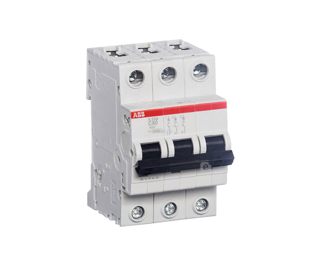 ავტომატური ამომრთველი 3P C 80A ABB 2CDS253001R0804 — ავტომატური ამომრთველი